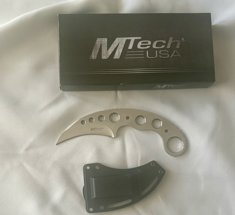 MTech Fixed Blade Karambit Stainless Steel W Sheath