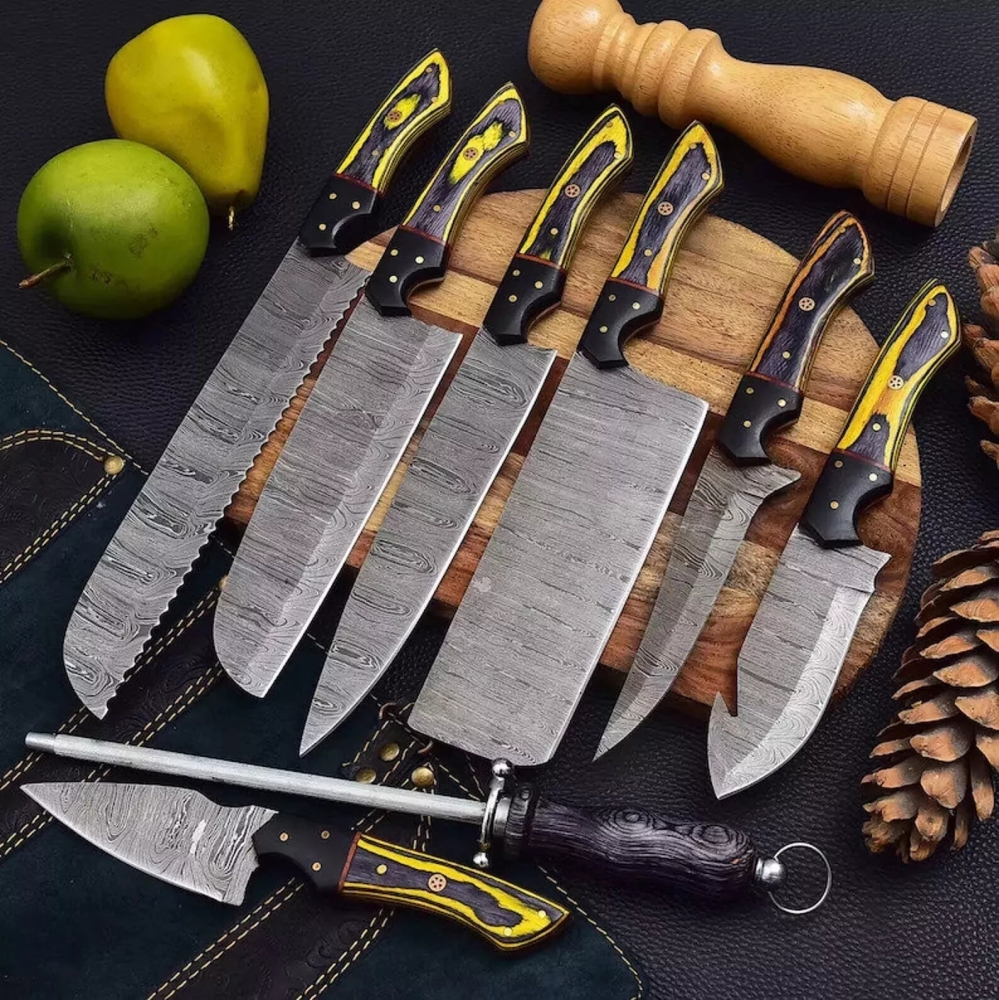 SHARD Kitchen knife chef set Damascus Steel