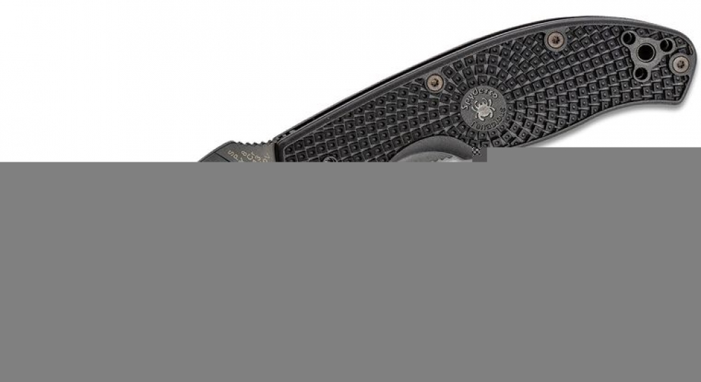 NIB Spyderco Tenacious Serrated 8Cr13MoV Liner lock Black