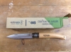 Opinel No.8 Garden Knife. Varnished Beech Handle 8.5cm. Stainless Steel Blade, locking Ring