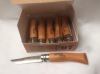 Opinel 7VRN Box of 12 Locking knife With a Carbon Steel Blade Beech Handle.