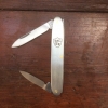 Joseph Rodgers Pocket Knife 2\" stainless blade, 3\" closed length, 27g stainless, 2 blades