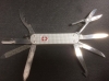 Victorinox 'Minichamp' Alox Silver. Successful manicure knife, scissors, key fob friend.