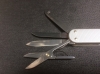 Victorinox 'Minichamp' Alox Silver. Successful manicure knife, scissors, key fob friend.