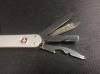 Victorinox 'Minichamp' Alox Silver. Successful manicure knife, scissors, key fob friend.