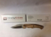 Stainless Slip joint knife with clip point blade 2.5\", 3.5\" closed length, weight 69g