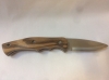 Stainless slip joint knife with drop point blade 2.5\", 3.5\" closed length, weight 72g