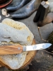 Beautiful Olive wood 8 tool multipurpose folding knife. Murcury Inox Italy.