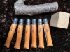 Opinel 12VRN Boxed Set of 6 Locking Knives with  beech wood handle Carbon Steel