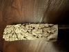 Handcarved Deer Antler Custom Knife 