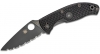 NIB Spyderco Tenacious Serrated 8Cr13MoV Liner lock Black