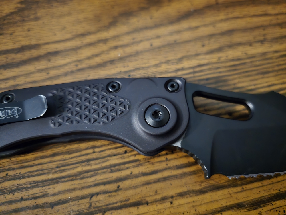 Microtech Auto Stitch Serrated M390 All Black