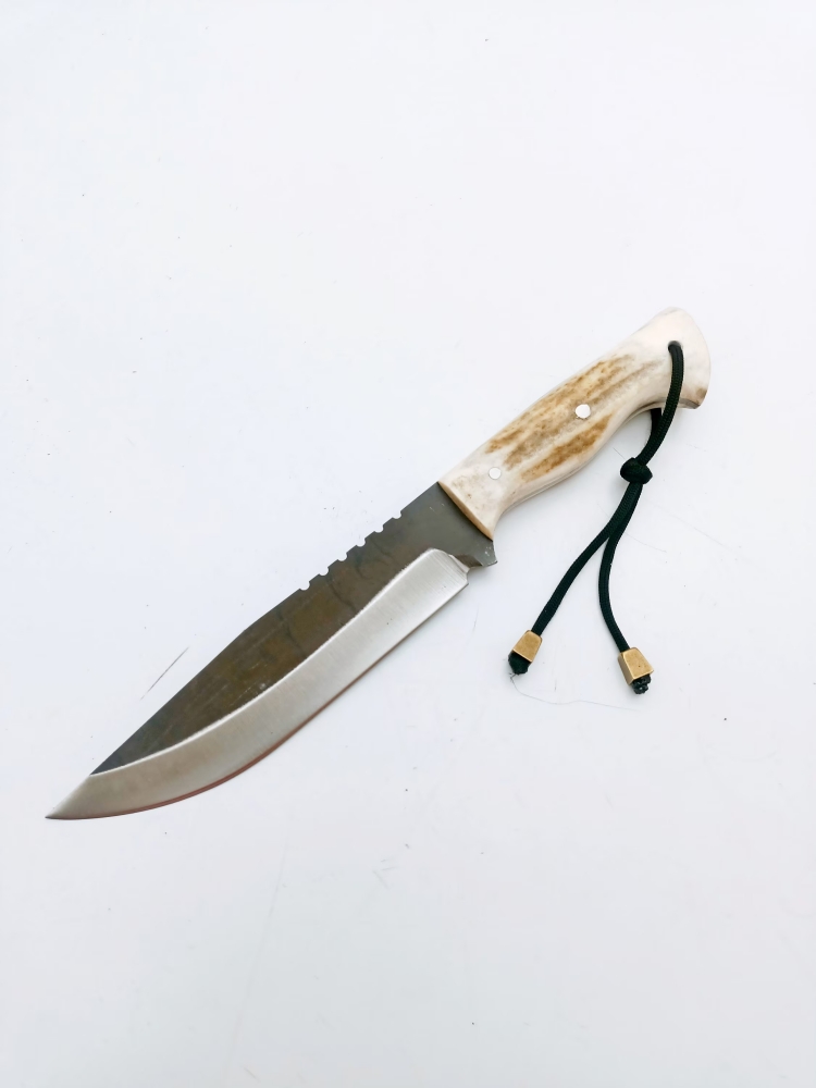 Handgemachte Hirsch Geweih Griff Bushcraft Messer Custom Jäger Geschenke Jagdmesser Männer Full Tang Klinge Outdoor Messer Geschenke für ihn Allzweckmesser