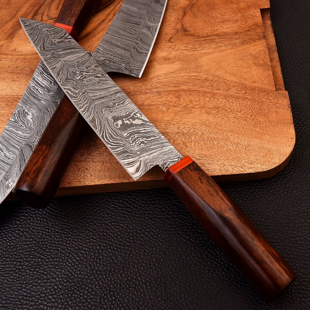 Chef Knives Rose Wood (4pieces)