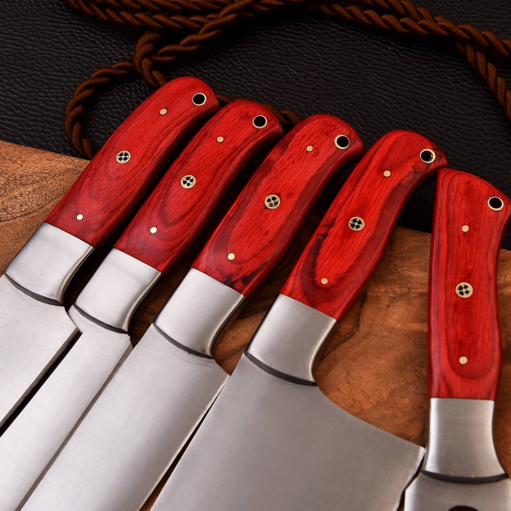 Chef Knives Pakka Wood (5pieces)