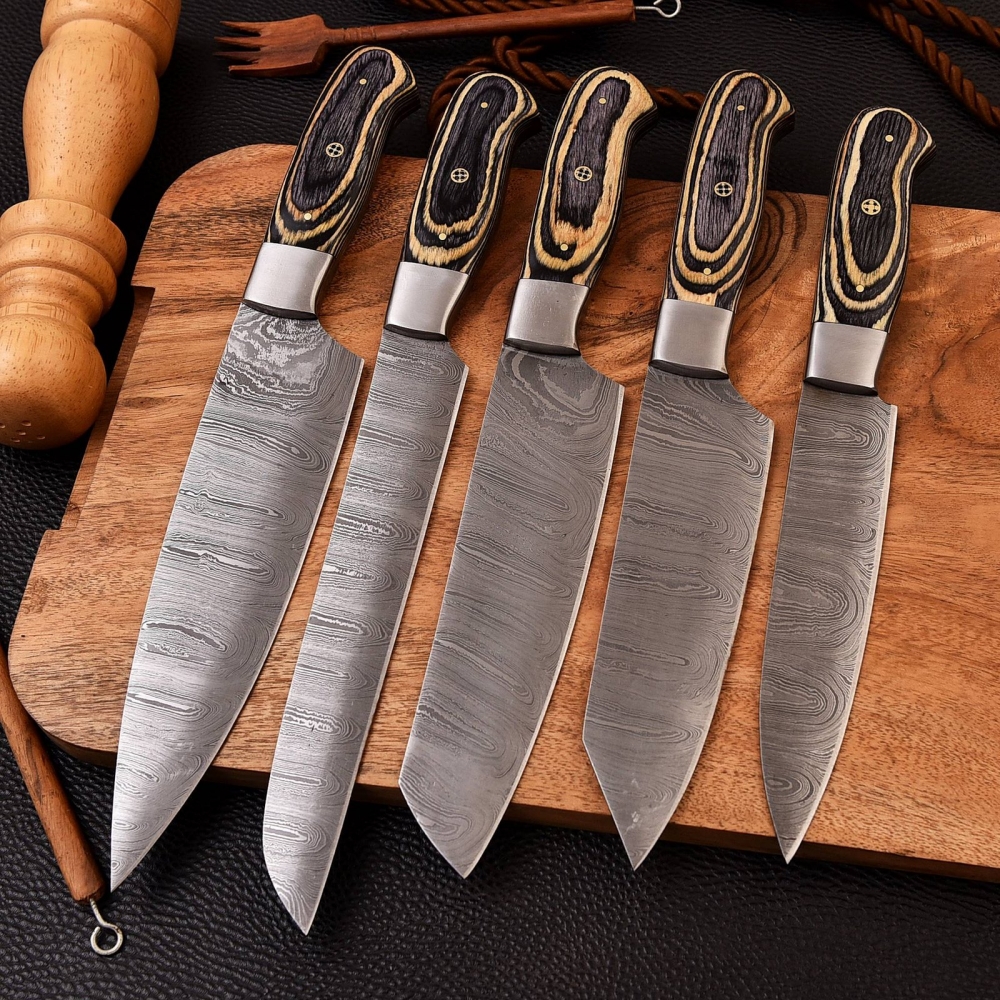 Chef Knives Dollar Wood (5pieces)