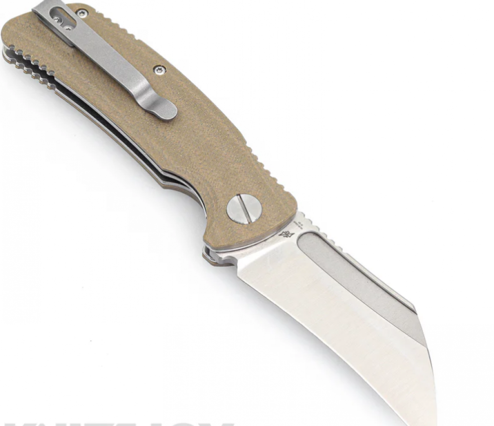 Dirk Pinkerton B'yond EDC Garra Talon VG-10 Plain Edge Folding Knife Micarta Handles