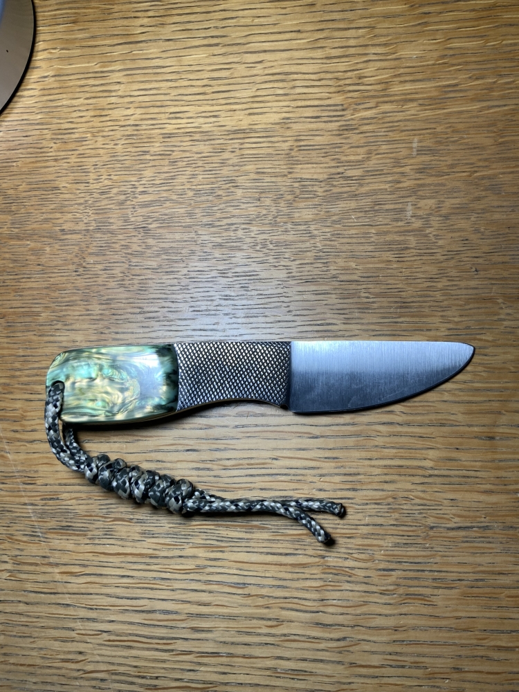 Small Heavy Duty File Knife w/Lanyard