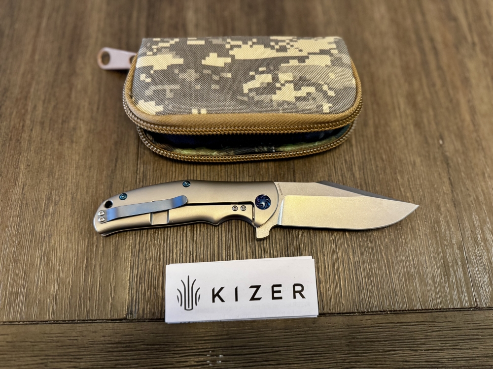 Kizer Laconico Intrepid Flipper Frame Lock Knife (3.625\") Ki4468