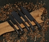 kitchen knife chef set carbon steel handmade knife with leather sheath