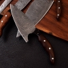 Chef Knives Rose Wood And Black G 10 (5pieces)