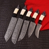 Handmade Damascus Chef Knives Set (5pieces)