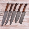 Handmade Damascus Chef Knives Set (5pieces)