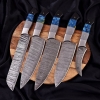 Handmade Damascus Chef Knives Set (5pieces)