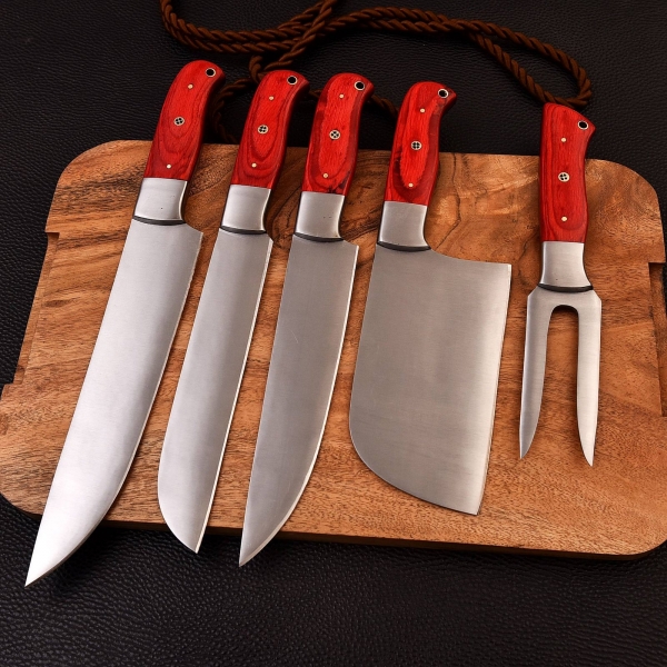 Chef Knives Pakka Wood (5pieces)