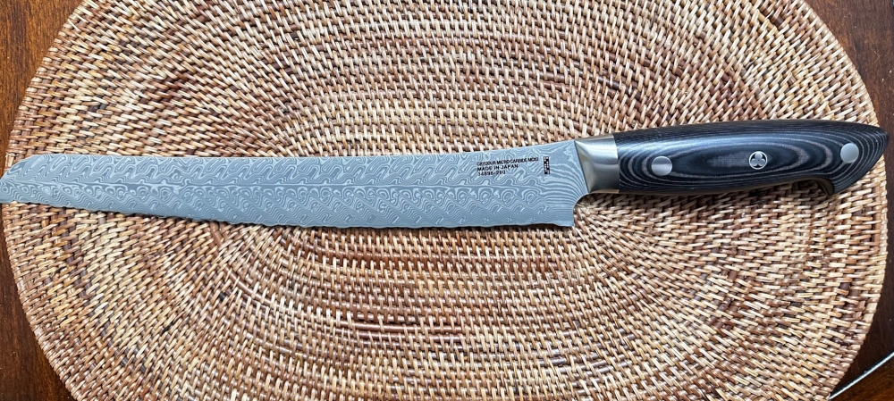 NEW In Package Kramer Stainless Damascus 7-Piece Knife Block Set- Black Matte