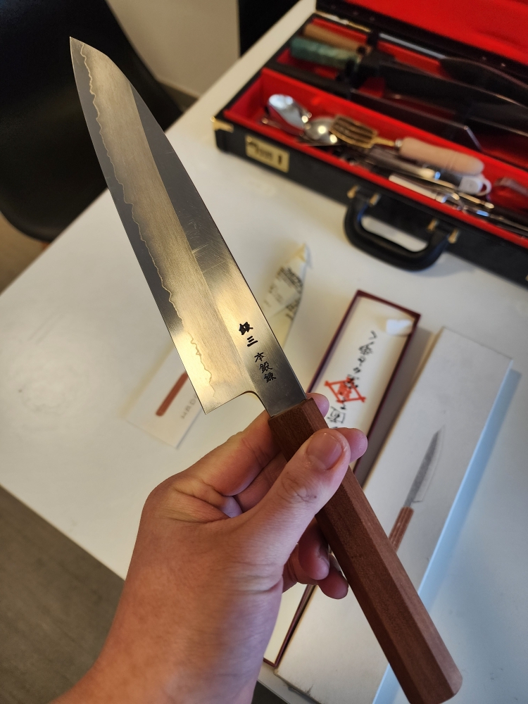 (Used) Hado Ginsan Cherry Gyuto 210mm
