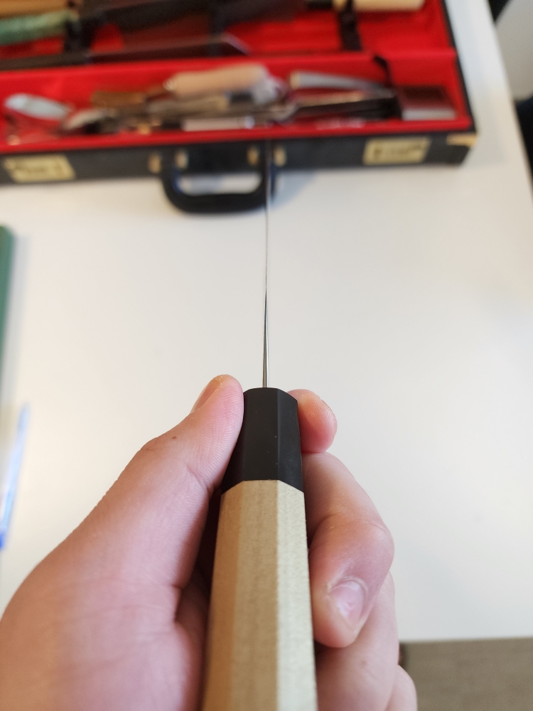 (New) Hitohira Imojiya TH Stainless Bread Knife 240mm Ho Wood Handle (Wa)