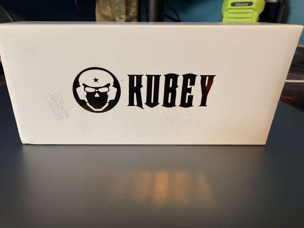 Kubey Knives Supercell Liner Lock Knife Blue Micro Milled Titanium