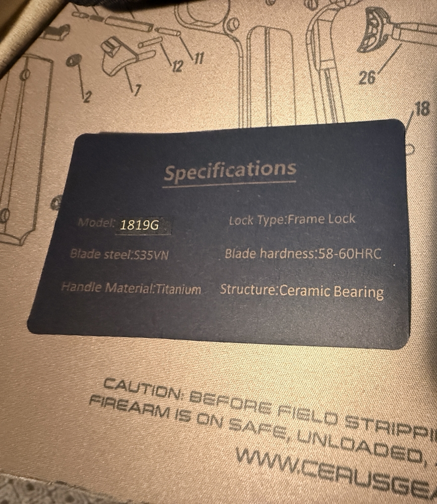 Artisan Cutlery Ravine Frame Lock Knife Blue/Gray Ti (3\&quot; Satin CPM-S35VN)