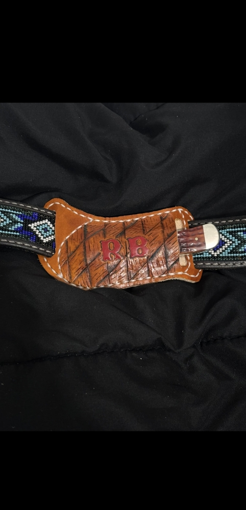 Custom Trapper knife sheaths