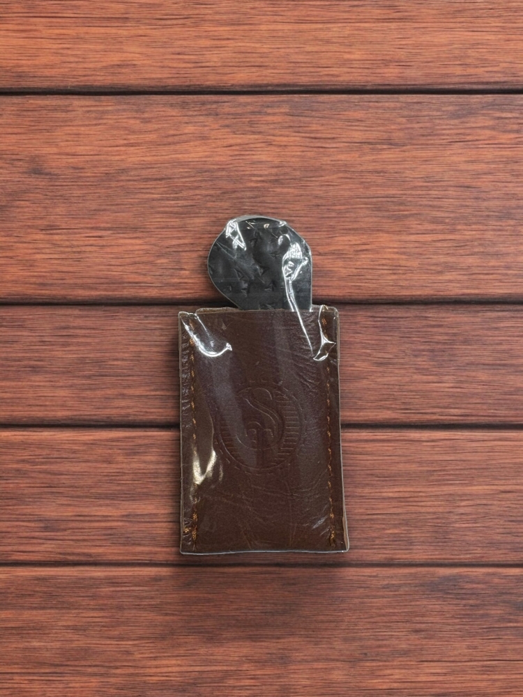 Southern Trapper's Handmade Custom Mini Pocket Razor (With Genuine Leather Sheath)