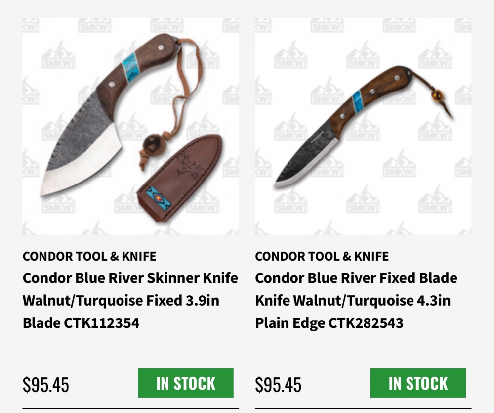 Condor Tool & Knife Blue River Set