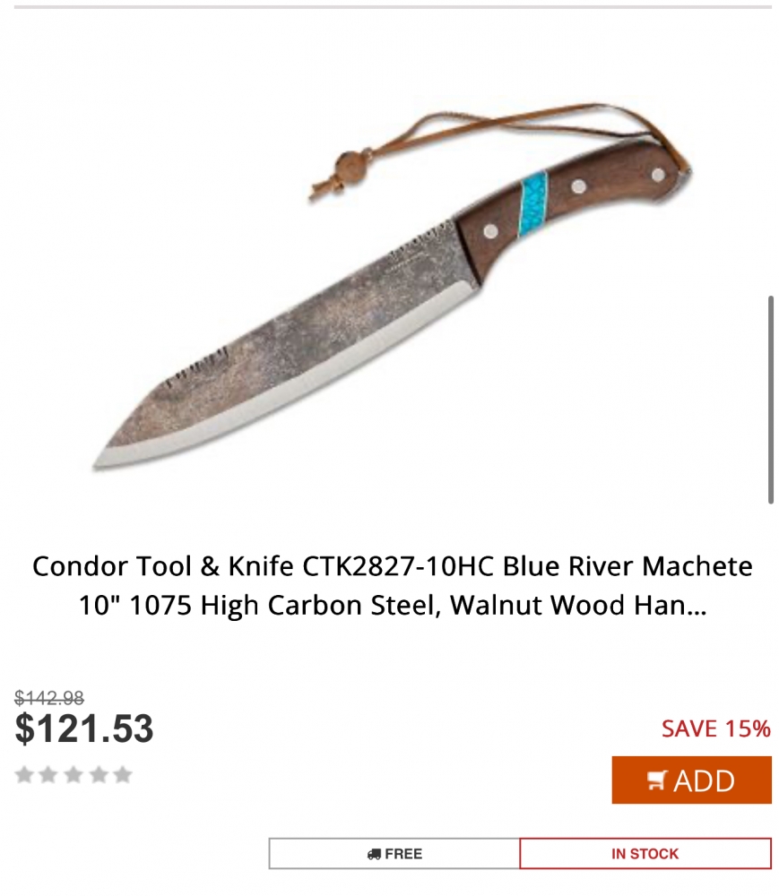 Condor Tool & Knife Blue River Set