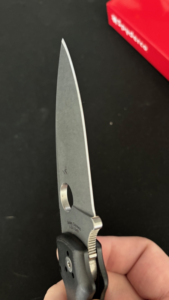 Spyderco Shaman Black Micarta 3.6\" Satin Finish
