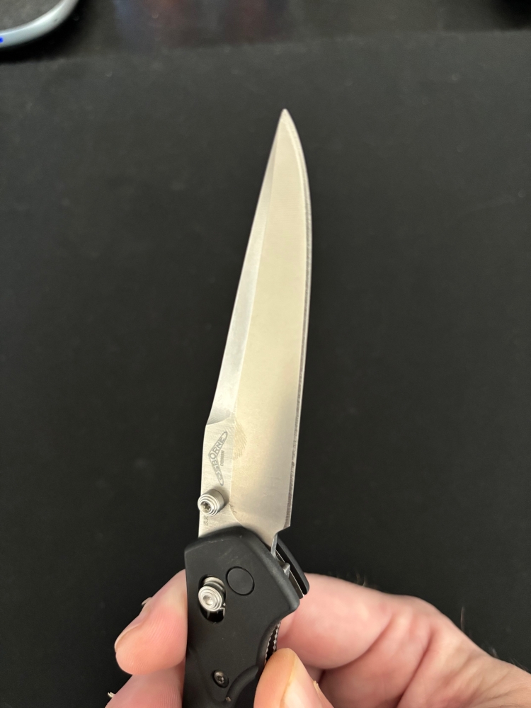 RARE Benchmade 943 Osborne, Plain Edge Clip Point w/ Satin Finish