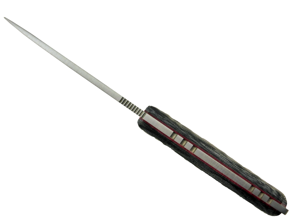 BRAND NEW J&V Adventure Knives Chacal Satin Finish with Black Micarta Handle and Black Leather Sheath