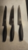 Taylor's Eye Witness Brooklyn Chrome 3 Piece Knife Set 