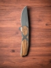 WOOX Leggenda Knife (3.5\" Blade) (Carbon Fiber/Walnut Scales) 