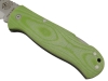 BRAND NEW J&V Adventure Knives Bushcraft Folder Satin Finish with Green Micarta Handle and Black Nylon Sheath