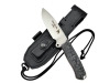 BRAND NEW J&V Adventure Knives Chacal Satin Finish with Black Micarta Handle and Black Leather Sheath