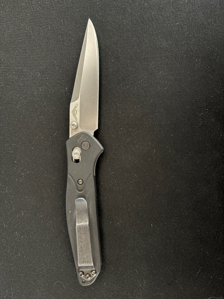 RARE Benchmade 943 Osborne, Plain Edge Clip Point w/ Satin Finish