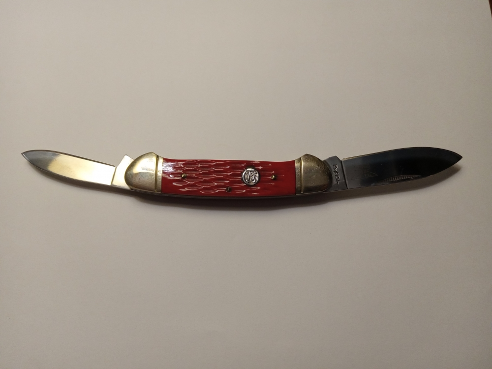 Rough Ryder Canoe Red Bone 2 Blade pocket knife 