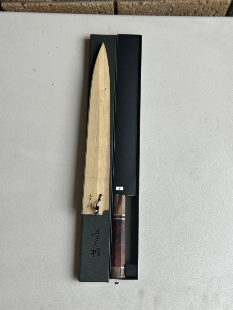 Konosuke Fujiyama Blue 1 Yanagiba 300mm with premium handle