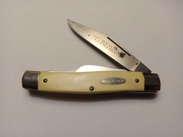 Vintage Ranger Ultra Honed 3 Blade Knife. Made in USA