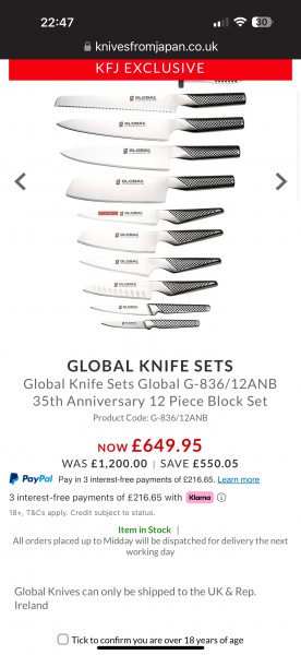 Global knives 